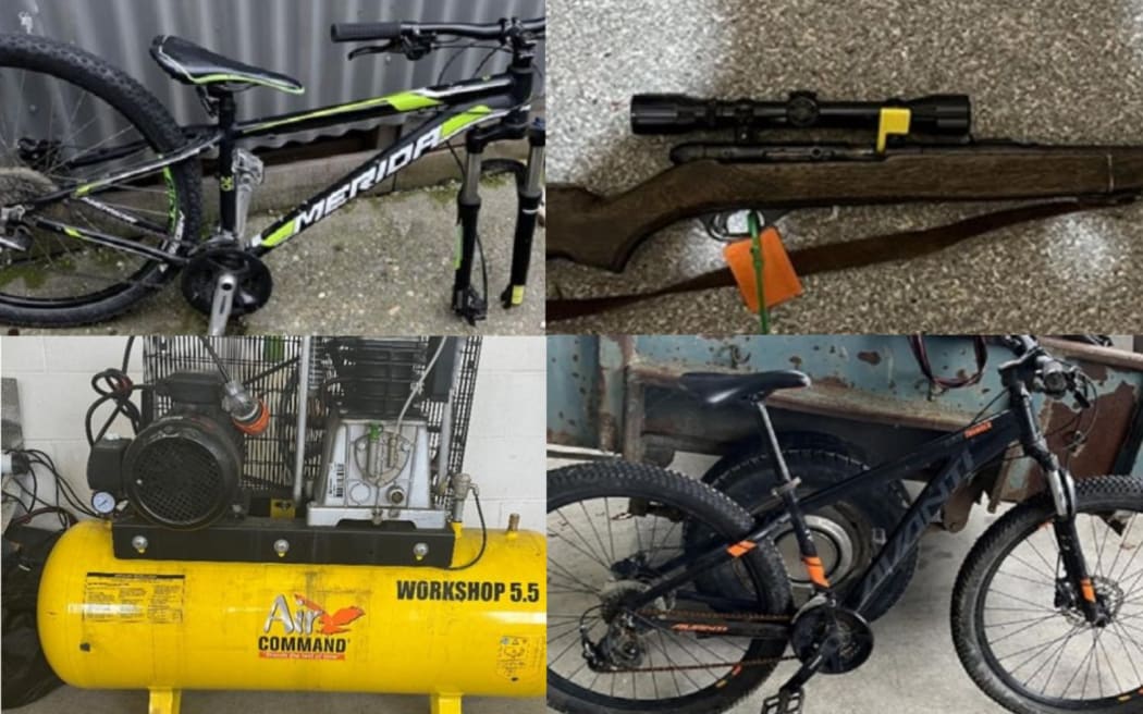 Images recovered by police in Gore during a rain on alleged drug and firearms dealers.