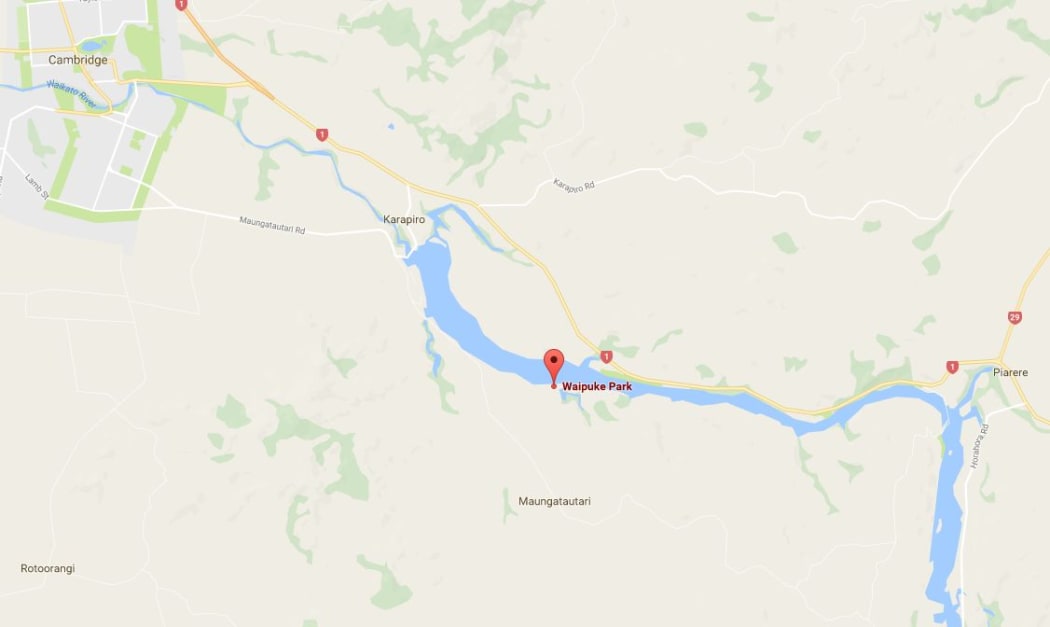 The search has been focused on the Waipuke Reserve area of Lake Karapiro.