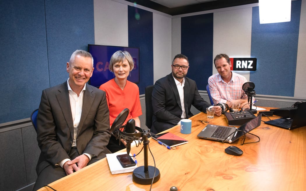 Guyon Espiner, Lisa Owen, Scott Campbell and Tim Watkin host the Caucus podcast for RNZ. October 2020