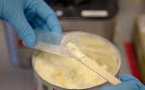 Milk formula being tested