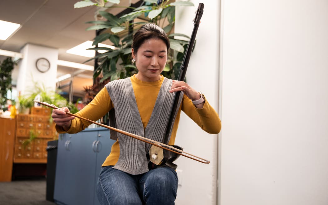 Erhu player Zoe Li.