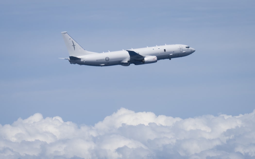 Royal New Zealand Air Force P-8A Poseidon  around the Manawatu coastline and RNZAF Base Ohakea.