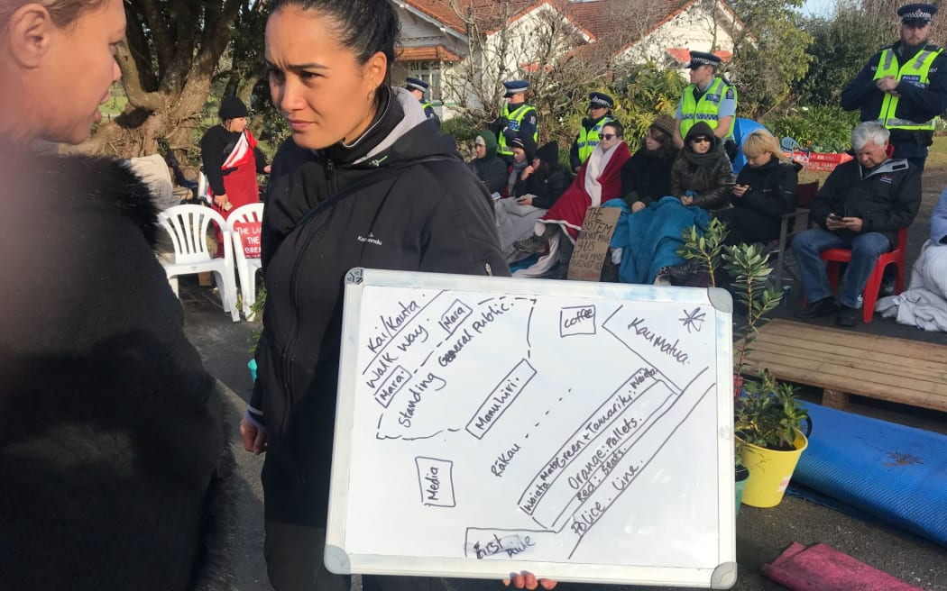 Pania Newton at Ihumatao