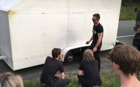 Trailer stolen from Hamilton band