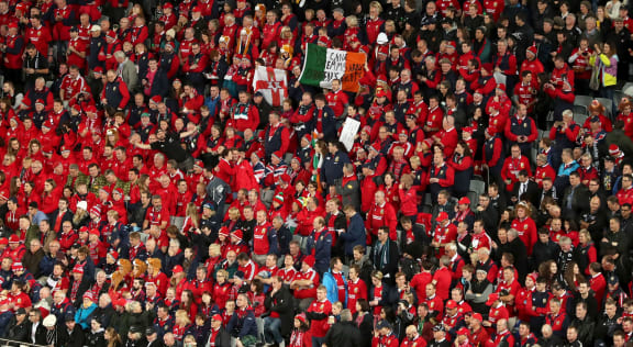 Lions supporters in New Zealand