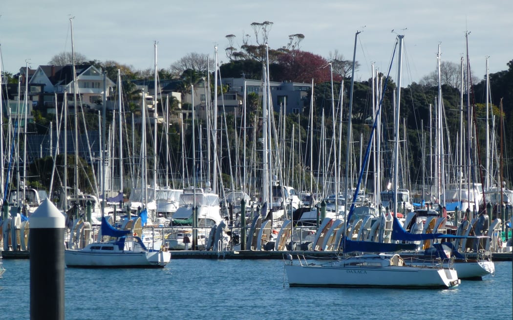 030314. Photo Todd Niall  / RNZ. Auckland Westhave Marina.