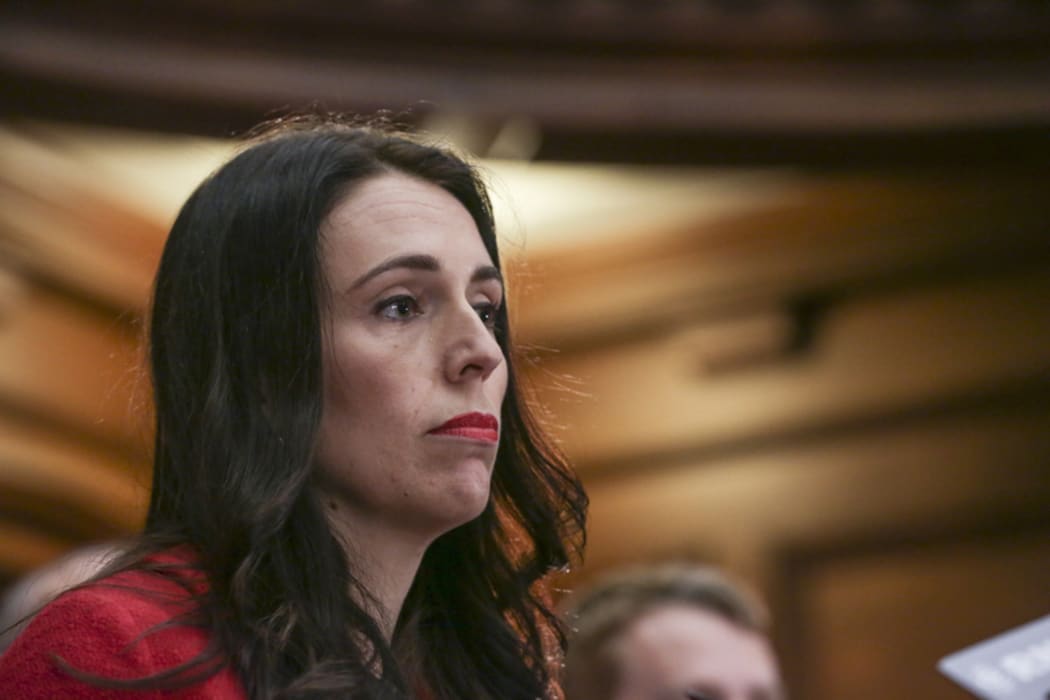 Jacinda Ardern, Labour Party Leader addresses media at Parliament after Little stands down.