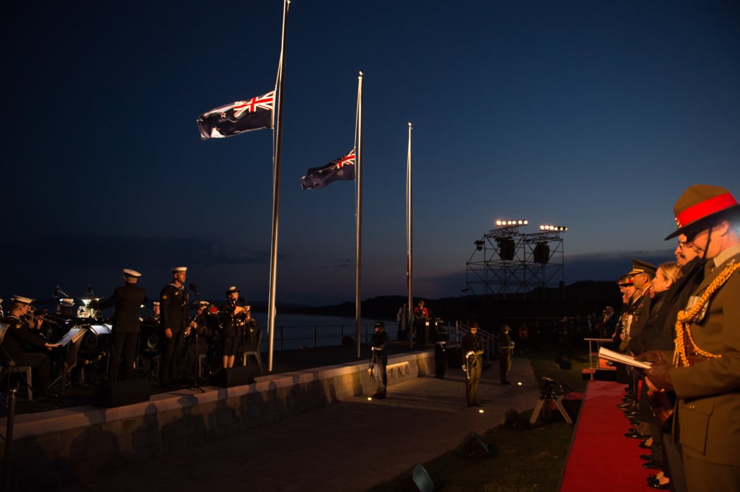 Dawn service at the ANZAC Commemorative Site in Gallipoli. 2018 marks the centenerary of New Zealanders returning to Gallipoli to pay their respects to their fallen for the first time.