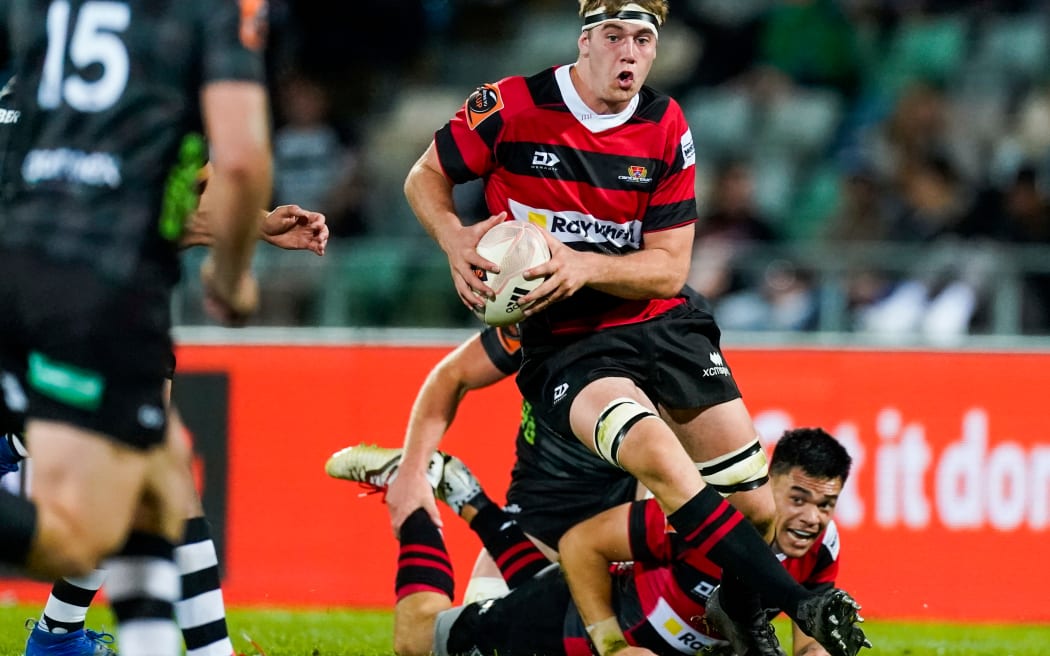 Canterbury Sam Darry. Hawkes Bay Magpies v Canterbury Steelers, Mitre10 Cup, McLean Park, New Zealand, Saturday 26th September 2020.