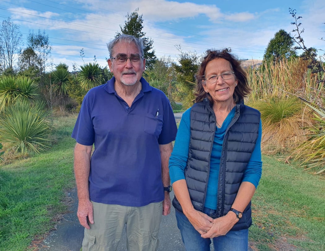 Bill Simpson and Tanya Jankins at the Charlesworth Reserve in Christchurch