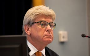 Justice Simon Moore  at the sentencing of the man convicted of murdering Grace Millane, 21 February 2020
