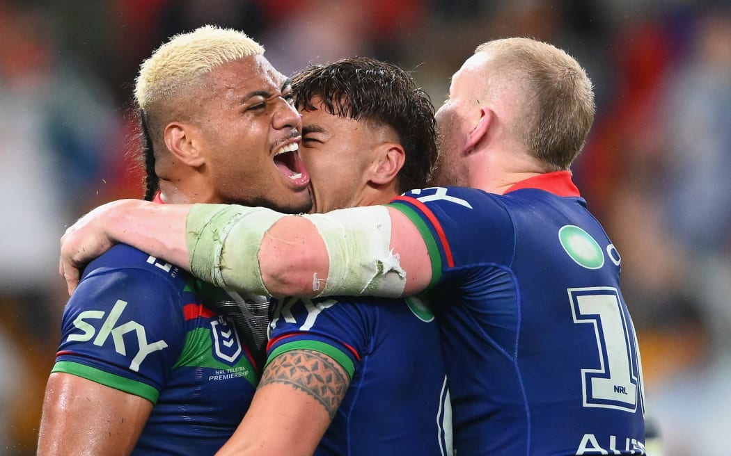 Leka Halasima for Warriors v Cowboys, Magic Round.