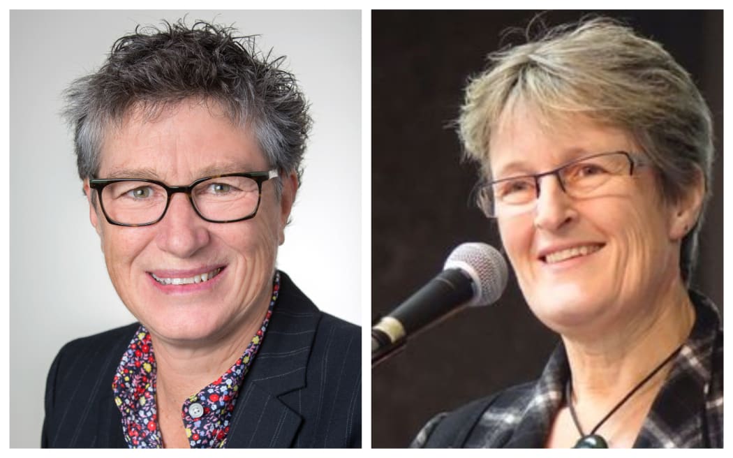 Acting CEO and departing CEO of Dunedin City Council