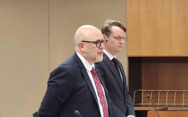 Special counsel Tim Stephens KC (left) and Jonathan Orpin-Dowell.