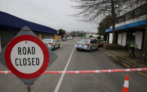 Scene of the shooting in Ashburton.