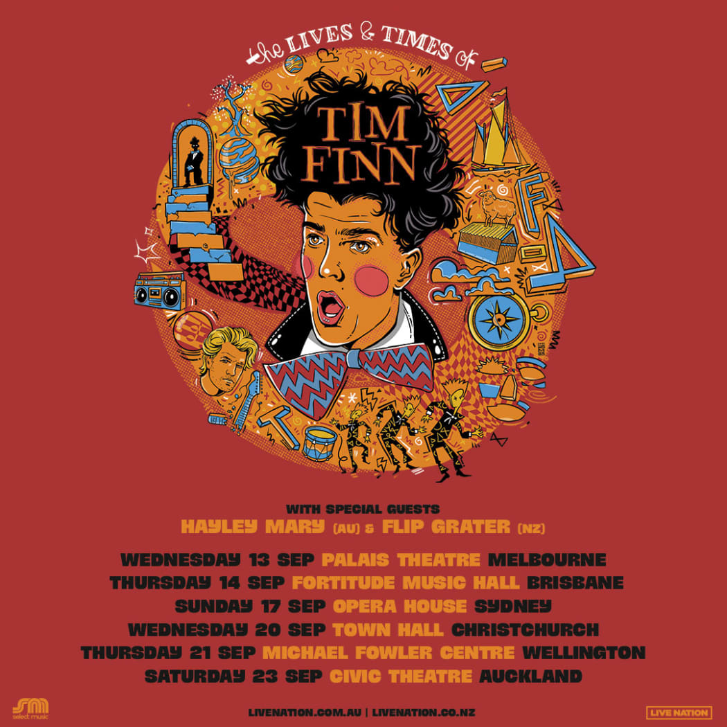 The Lives and Times of Tim Finn - tour poster