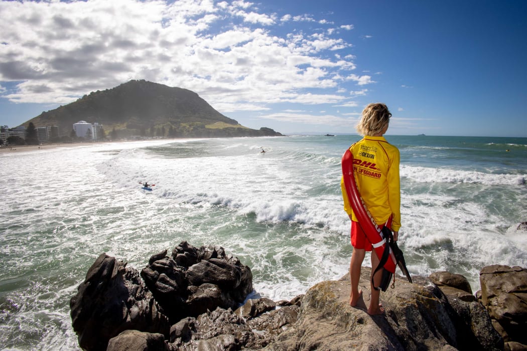 Mount Maunganui Surf Life Saving Club had a busy couple of days, with swells peaking at around 4m yesterday, when they shut the beach due to the twin threats of Cyclone Cody remnants and the Tongan volcano tsunami risks.