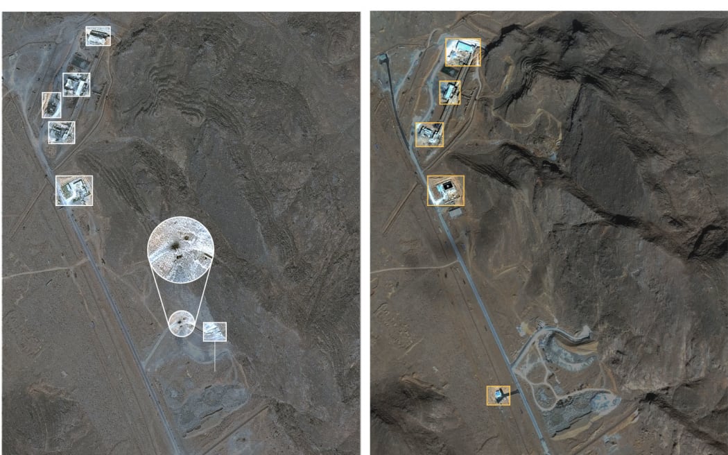 Reconstruction at 7th of Tir: Satellite images from the Industrial Complex near Isfahan show that a missile crater — which was visible last year — has been repaired, and most buildings that were destroyed have since been rebuilt.