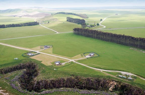 Disputed ground - an aerial view of Lochinver Station.