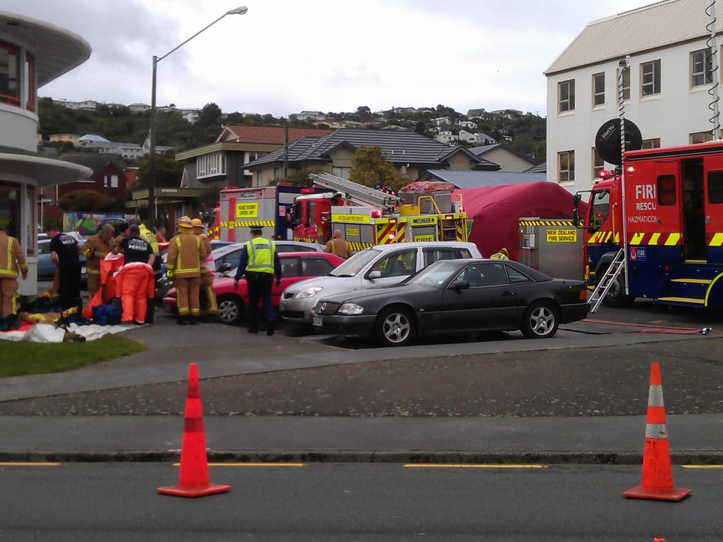 Emergency services were called to Peter Dunne's electorate office in Johnsonville.