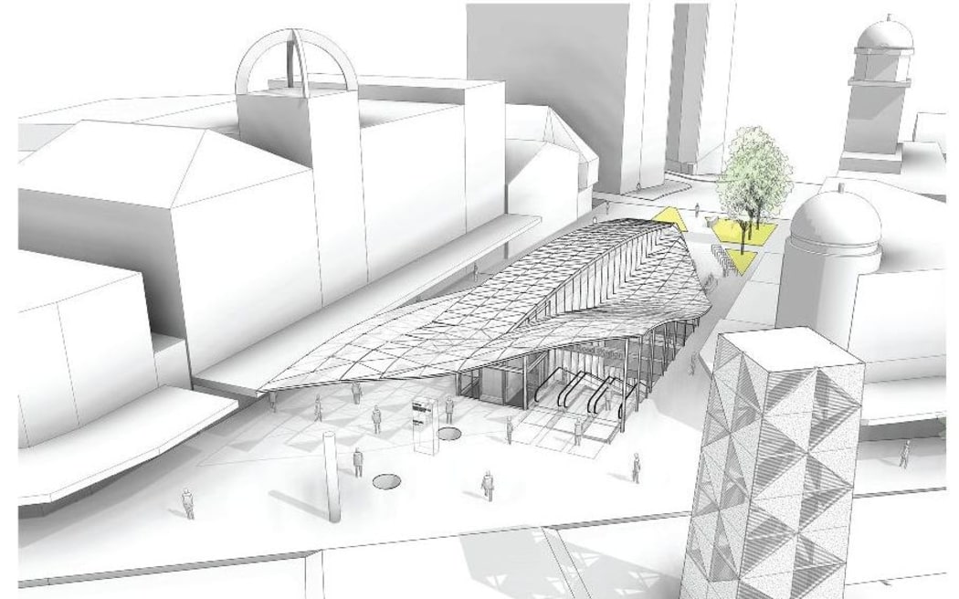 Karangahape Railway Station.