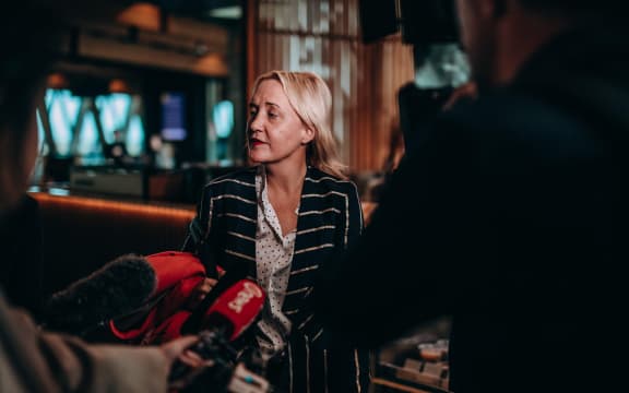 Auckland Central MP Nikki Kaye the day before a vote on the National Party's leadership. She is understood to be running on a ticket with Todd Muller.
