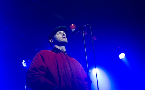 Tom Scott of Avantdale Bowling Club, on stage at the Powerstation 2019.