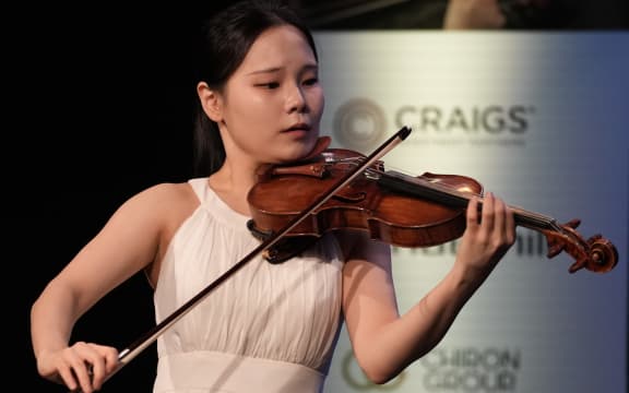 Seonglan Hong performs at the Michael Hill International Violin Competition.