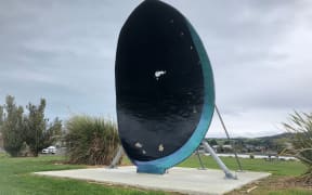 The shell stands more than four metres tall at Kohikohi Park in Riverton/Aparima, about 40 minutes from Invercargill.