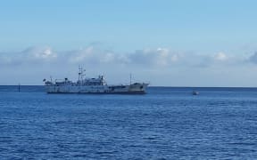 Taiwanese fishing vessel in Apia Harbour.