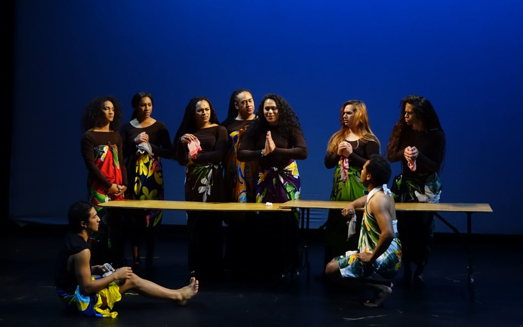 Dancers perform in Fine Fatale's 'Le Freak'.