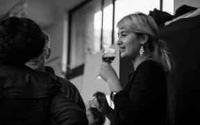Faith Wilson, performer and writer in My First Time, at the LitCrawl launch party 2015 when the idea was first seeded by producer Claire Mabey.