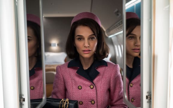 Portman as Jackie prepares to meet the people of Dallas at Love Field.
