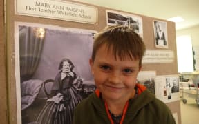 Kyro David Peter Baigent, 7, is going to be cutting the ribbon to celebrate Wakefield School's 175th birthday.