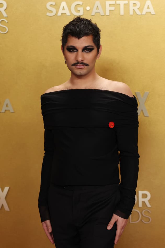 US actor Mark Indelicato attends the 32nd Annual Actor Awards at the Shrine Auditorium in Los Angeles on March 1, 2026. (Photo by Patrick T. Fallon / AFP)