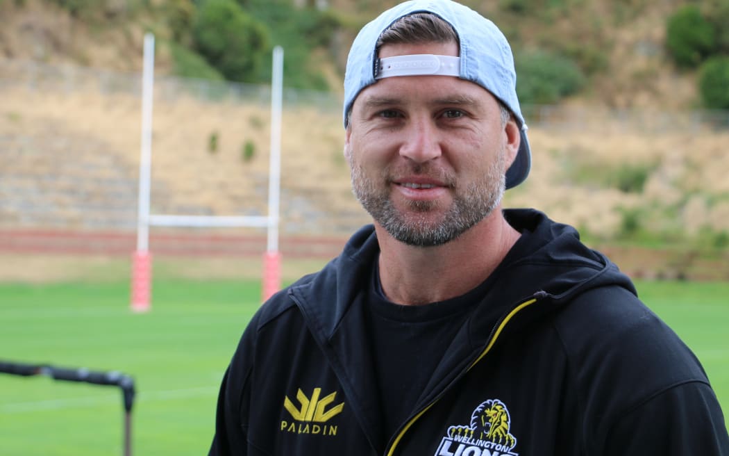 Former All Black and Hurricanes star Cory Jane played several seasons in Japan. He's now an assistant coach with Wellington. 2019, Rugby League Park.