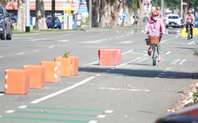 Cyclist Colleen O'Byrne in Palmerston North