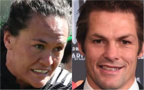 Richie McCaw and Portia Woodman.