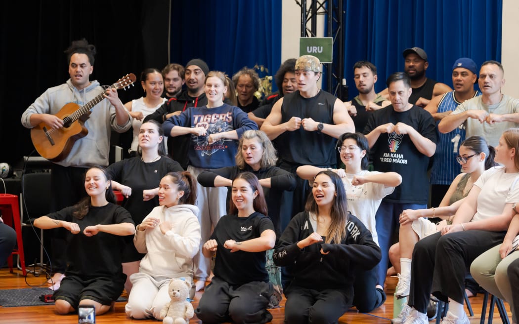 Out The Gate for Te Rākau Hua o Te Wao Tapu, performance at The Tea Gardens, Massey University, 15 November 2025. Photo credit: Stephen A’Court.