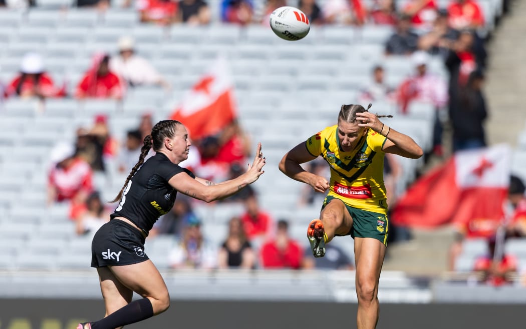 Australian Jillaroos Ali Brigginshaw   - Paciﬁc Championships woman's rugby league test between New Zealand Kiwi Ferns v Australian Jillaroos at Eden Park.
