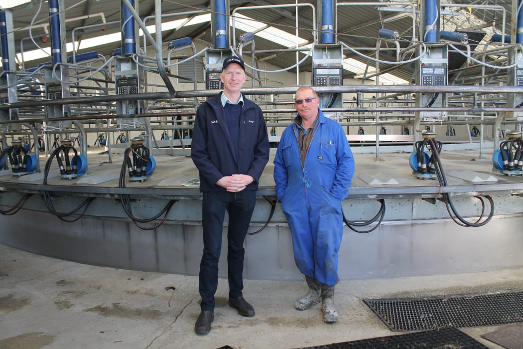SIDDC director Ron Pellow and farm manager Peter Hancox