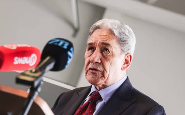 Rail Minister Winston Peters announces plans for the new Cook Strait ferries.