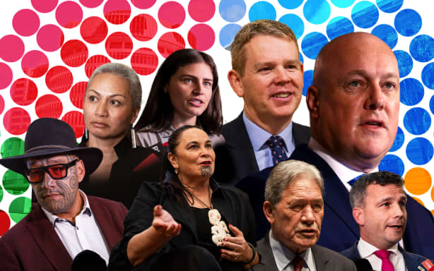 Composite of political party leaders.