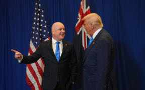 Christopher Luxon and Donald Trump.