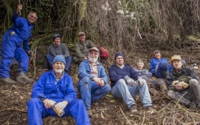 Members of the Upper Hutt Busters of Old Man's Beard