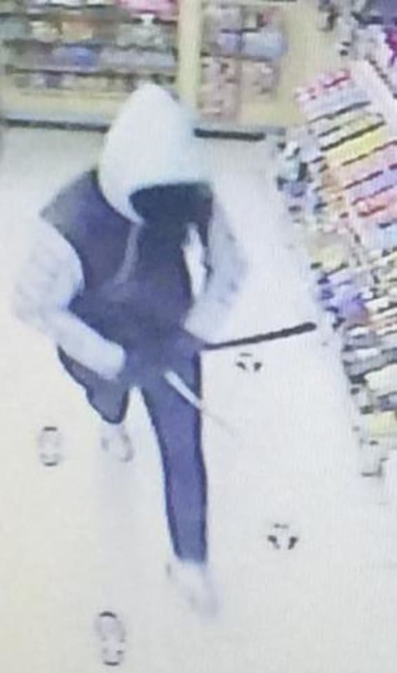 Security footage of the incident at Greymouth BP.