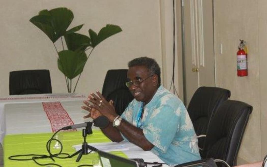 The head of the Parties to the Nauru Agreement, Transform Aqorau, 2014.