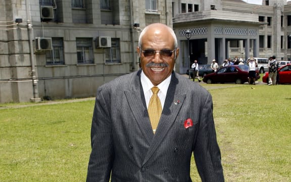 The leader of Fiji's opposition SODELPA party, Sitiveni Rabuka.