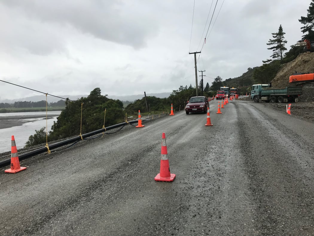 State Highway 7 at Omoto is now open with one lane.