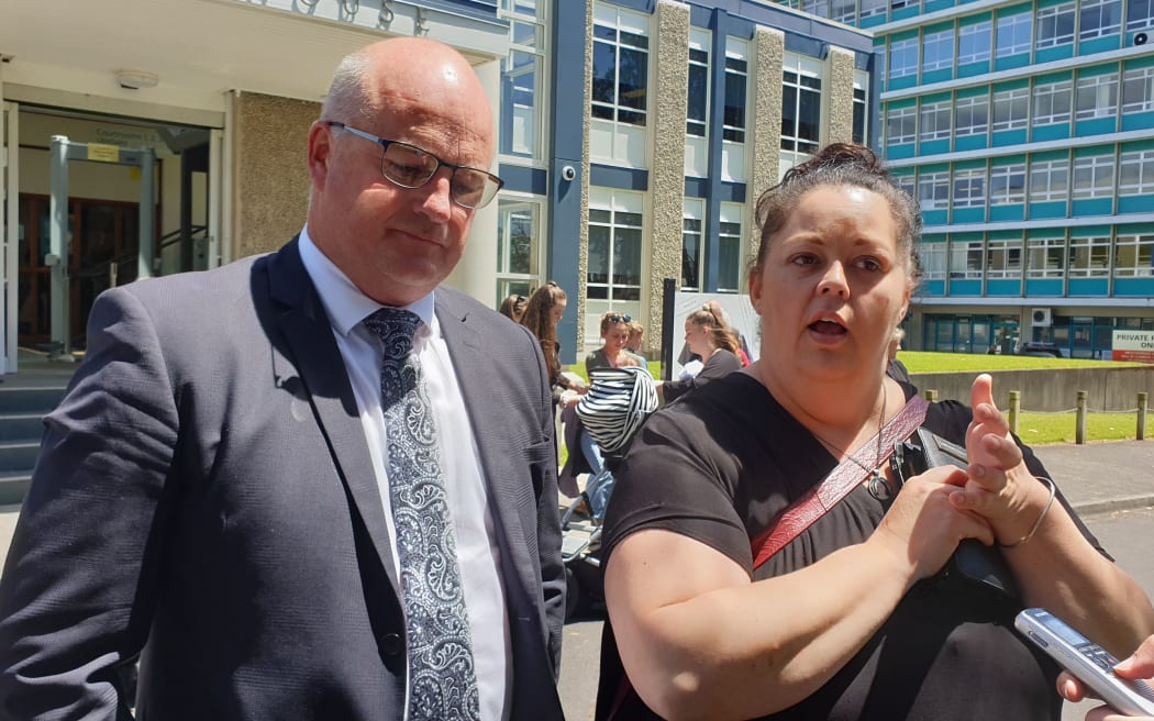Shaun and Susan Keightley outside court.